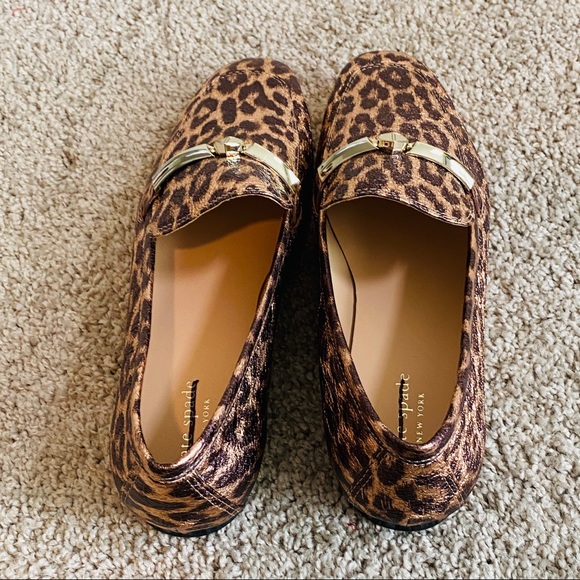 Kate Spade Metallic Leather Leopard Print Versatile Wear Loafers Size 8M - Picture 9 of 15